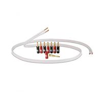 FISUAL OFC Speaker Cable With Banana Plugs Pack For Hifi Setup | Includes 4m of QED 79-strand speaker cable and 8 Fisual banana plugs, twin-screw clamp for secure fit