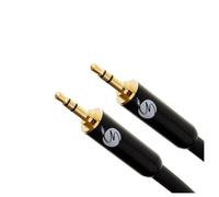 FISUAL S-Flex 3.5mm Jack to 3.5mm Jack Cable - Black, 3m