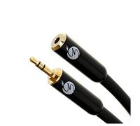 FISUAL S-Flex 3.5mm Stereo Jack Headphone Extension Cable -Black 3m