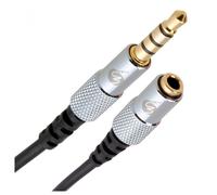 Fisual S-Flex Mini 3.5mm 4 Pole Jack Extension Cable 0.5m