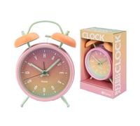 FISURA Analogue Alarm Clock, Metal, Colour Gradient, Standard
