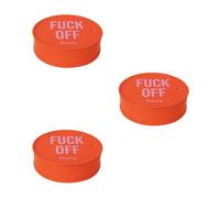 Fisura - Anti-Drug Drink Cover. Original Drink Protector. Reusable Drink Cover. Spill-Proof Silicone Glass Protection. ("Off", Red, 3 pieces)