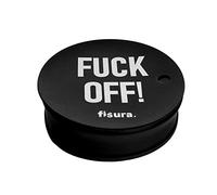 Fisura - Anti-spike drinks covers. Original drinks cover for parties reusable. Anti-drug protection for glass made of BPA free silicone. (pack 5, F*ck off, Black)