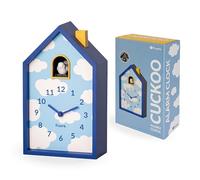 Fisura - Cuckoo Alarm Clock “Clouds” House Design. Original Analog Alarm Clock with Hands. Snooze Button and Light. Original Gift. Requires 3 AA Batteries (Not Included)