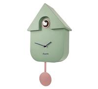 Fisura - Cuckoo clock. Wall clock. Original wall clock for gift. 3 AA batteries not included. 21,5 x 8 x 41,5. Material: ABS plastic. (Mint)