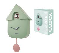 Fisura - Cuckoo clock. Wall clock. Original wall clock for gift. 3 AA batteries not included. 21,5 x 8 x 41,5. Material: ABS plastic. (Mint)