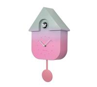 Fisura - Cuckoo clock, wall clock, cuckoo clock with working bird, original and modern cuckoo clock for gift - 3 AA batteries not included, material: ABS plastic, 21,5 x 8 x 41,5