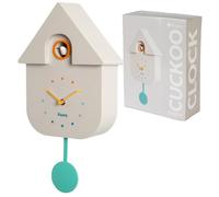Fisura - Cuckoo Wall Clock with Multicolour Dial. Original Wall Clock | Modern Decorative Wall Clock. Requires 3 AA Batteries (Not Included). 8.5 x 3.1 x 16.3 in. ABS Plastic.