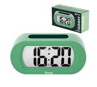 Fisura - Digital Alarm Clock, Original Gift, LED Display, Battery Operated Bedside Clock, 12/24 Hour Format, Easy-to-Read Backlight (Green)