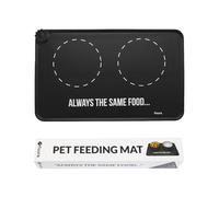 Fisura - Feeding Mat "Always". Original Silicone Feeding Mat. Non-slip and Waterproof Feeding Tray Mat. 49.5 cm x 26.5 cm. Ideal for pets who like their space tidy and owners who value design.