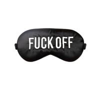 FISURA - Funny Eye mask for Sleeping F*ck Off, Black Blackout Sleep mask for Women and Men, Ultra-Soft Sleeping mask for Travel with Elastic Band, Made of Polyester 20 x 10 cm