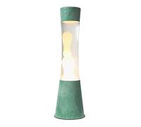 Fisura Jade-based lava lamp with transparent liquid with mint