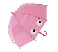 Fisura - Kids' Clear Colorful Umbrella, Transparent Children's Umbrella | Colourful Kids' Dome Umbrella with Automatic Opening, 26.6-Inch Canopy, Lightweight Design for Rainy Days
