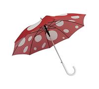 Fisura - Large umbrella. Youth umbrella. Automatic umbrella with button. Strong umbrella. Different models. 106 centimetres in diameter. (Mushroom, red)