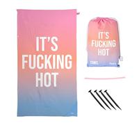 Fisura - Microfibre Beach Towel - Quick Dry, Sand Resistant, Lightweight - “Hot” Gardient - Travel Towel Gift for Beach, Pool & Holiday - 71 x 39 Inches