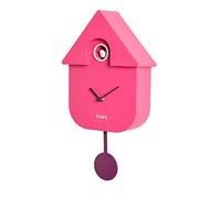 Fisura - Orchid cuckoo clock. Original gift wall clock 3 AA batteries not included. Dimensions: 21.5 x 8 x 41.5 cm. Material: ABS plastic.