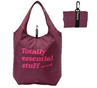 Fisura - Original Essential Stuff folding shopping bag with 12 litre capacity - foldable and elastic strap closure with carabiner - handles 24 cm