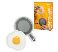 Fisura - Original gel hand warmer set “huevo y sartén”. Fun reusable pocket warmers for cold weather. Mini heaters for outdoor activities and winter walks. Pack of 2.