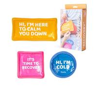 Fisura - Original Gel Ice Pack for Injuries “Recovery” 3 Units. Reusable Ice Packs for Injuries Cold or Heat Therapy. Reusable Gel Pads for Pain Relief