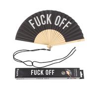 Fisura - Original Handheld Folding Fan with Message in English, Valentine Gifts for Her & him, Birthday & Wedding Party Decoration, Colourful Wooden Fan, Fan with Hanger Included