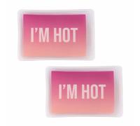 Fisura - Original "I'm Hot" Hand Warmer Mini Hand Warmer Original Gel Reusable Pocket Warmer Outdoor Activities Pack of 2