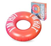 Fisura - Inflatable floating ring "I'm Hot", gradient effect. Diameter 120cm with safety valve for express inflation and emptying. Perfect for swimming pool or beach.