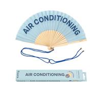 Fisura - Original Handheld Folding Fan with Message in English, Valentine Gifts for Her & him, Birthday & Wedding Party Decoration, Colourful Wooden Fan, Fan with Hanger Included