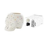 Fisura- Original shaped and printed planter. Decorative inner pot. Cactus pot. Ceramic pot. (Dots)