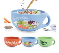 Fisura - Original Poke Bowl. 680 ml Unique Ramen Bowl with Japanese-Style. Ideal for Salads, Noodle Soup, Pho, Udon, and Soba. 19.5 cm x 8.5 cm