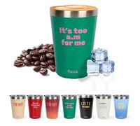 Fisura - Original Thermos Flask for hot Drinks, Thermal Coffee Travel Mug Leakproof, 310 of Capacity, Insulated Coffee Mug Made of Stainless Steel, Green Design