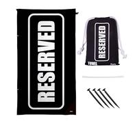 Fisura - Oversized Beach Towel Reserved Lightweight black and white microfiber towel for the pool, beach, camping, or picnic. Sand-proof. Quick-dry. 180 x 100 cm.