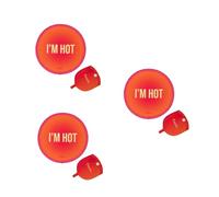 Fisura - Round Folding Fan. Original Foldable Hand Fan. Foldable Frisbee. Single Unit. Portable Fan for Parties. Measures: 20 centimetres. (Hot, 3 pieces)