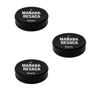 Fisura Set of 3 "Tomorrow's Hangover" Drinking Cup Lids - Original Drink Protector - Reusable Drink Cover - Silicone Spill Proof Cup Protection