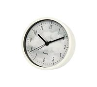 Fisura Silver Analogue Clouds Without Ticking. Battery Metal Alarm Clock Diameter 11 cm and Width 3.8 cm Acrylonitrile Butadiene Styrene (ABS), One Size