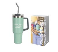 Fisura - Thermal Water Bottle 40 oz. Large Insulated Bottle. Stainless Steel Bottle. BPA-Free. Cold for 24 Hours/hot for 12 Hours. Includes Straw. 3.81 inch x 10,94 inch (Lots of ice, Blue)