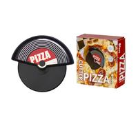 Fisura - “Vinyl” Pizza Cutter Wheel - Stainless Steel Pizza Slicer with Ergonomic Handle - Funny Kitchen Gadget & Original Gift