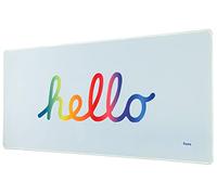 Fisura - XXL Mouse Pad Gaming Mat Extra Large Mouse Pad with Non-Slip Base Desk Mat 80 x 35 cm (Hello, blue)