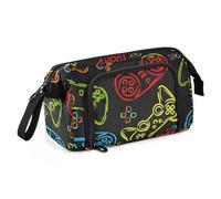 Fisyme Video Game Pencil Case Large Capacity Pencil Pouch Pen Box Bag Big Makeup Pencil Case Organizer