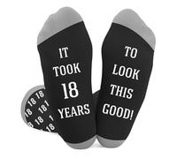 fiszdovb 18th Birthday Gifts for Boys,Unusual 18th Birthday Gifts for Him,18 Year Old Boy Gift Ideas,Gifts for 18 Year Old Male Boyfriend Brother Friend Novelty Socks Present for Son Nephew Boys
