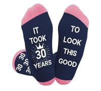 fiszdovb Female 30th Birthday Gifts for Women,Presents for 30th Birthday Gifts Ideas for Her Daughter,Present for 30 Year Old Woman Friends Girlfriend,Novelty Socks for 30 Year Old Mum Sister Auntie