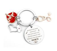 fiszdovb Student Nurse Gifts for Women Appreciate Graduation Birthday Thank You Gifts for Nurses Week Retirement Leaving Nurses Day Gift Passing Exams Nursing Veterinary Dental Nurse Presents Keyring