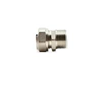 Fit 16/20mm ID/OD PEX-AL-PEX Tube x 3/4" BSPP Male Nickel Plated Brass Pipe Fitting Coupling Connector