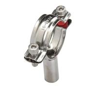 Fit 19-159mm OD Pipe Clamp Fixed Support Bracket Hanger 201 304 316 Stainless Steel for Tube Homebrew(32-34 L45,SS201 (201-bolt))