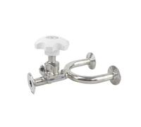 Fit 19/25/32/38mm x 1.5" Tri Clamp Sanitary U-Shaped 3 Ways Diaphragm Valve 316L Stainless Steel Homebrew(32-25-32mm)