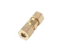 Fit 3/16" Tube OD Straight Compression Union Brass Pipe Fittings Connectors Adapters 1PCS