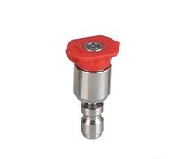 Fit 360 Degree Adjustable Nozzle for Pressure Washer with 0 15 25 40 Degree Fan Spray Tips for Residential and Commercial Cleaning Needs (Red)