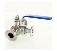 Fit 38mm 1-1/2" Pipe OD x 1.5" Tri Clamp T-Port Ball Valve SUS 316L Stainless Beer Brewing Home