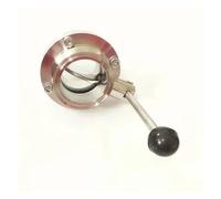 Fit 51mm Pipe OD x 2" Tri Clamp Flow Control Valve SUS 304 Stainless Beer Brewing Home
