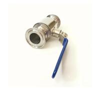 Fit 57mm 2.25" Pipe OD x 2.5" Tri Clamp Ball Shut Off Valve SUS 316L Stainless Beer Brewing Home