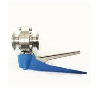 Fit 57mm 2.25" Pipe OD x 2.5" Tri Clamp Squeeze Trigger Flow Control Valve SUS 316L Stainless Brewing